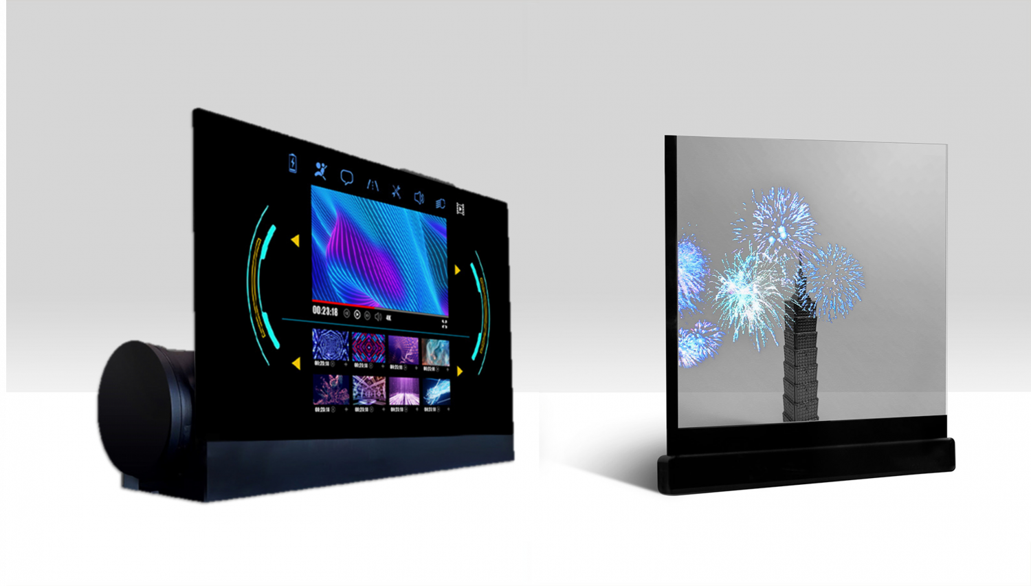 可卷式、折迭性、高透明